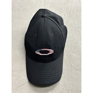 Oakley Classic Low Flex Fit Cap Black American Flag O Icon S M